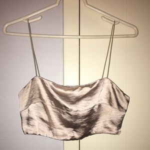 Satin crop top